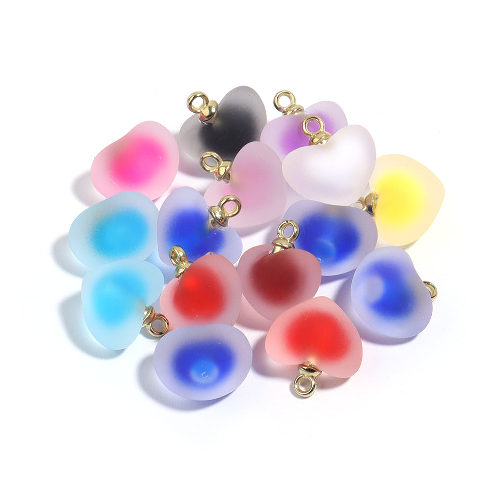 CM001-Heart Bead-in-Bead Charm