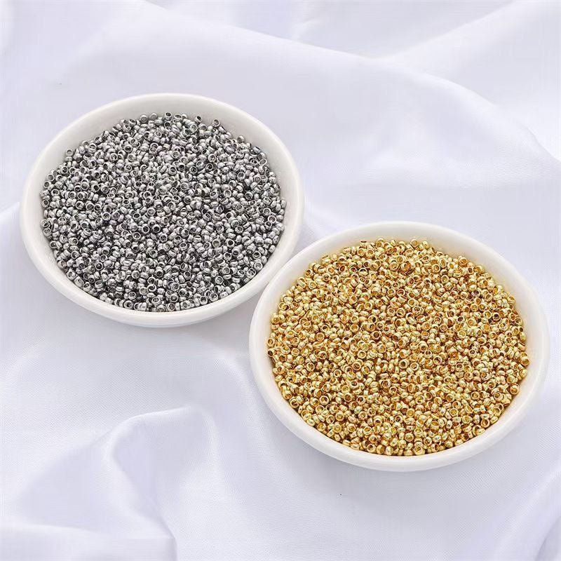 AC006-Shiny Round Small Spacer Beads