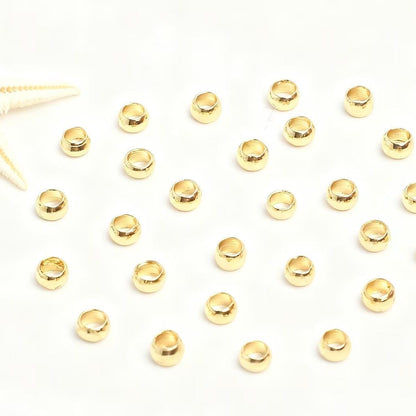 AC006-Shiny Round Small Spacer Beads