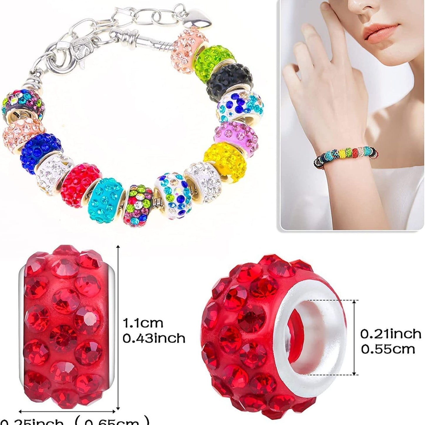 BD005-3-Row Eyelet Drill Spacer Beads