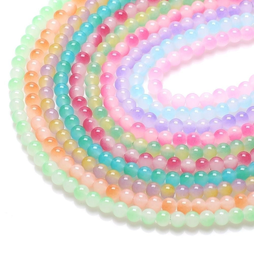 BD006-Colored Glaze Beads