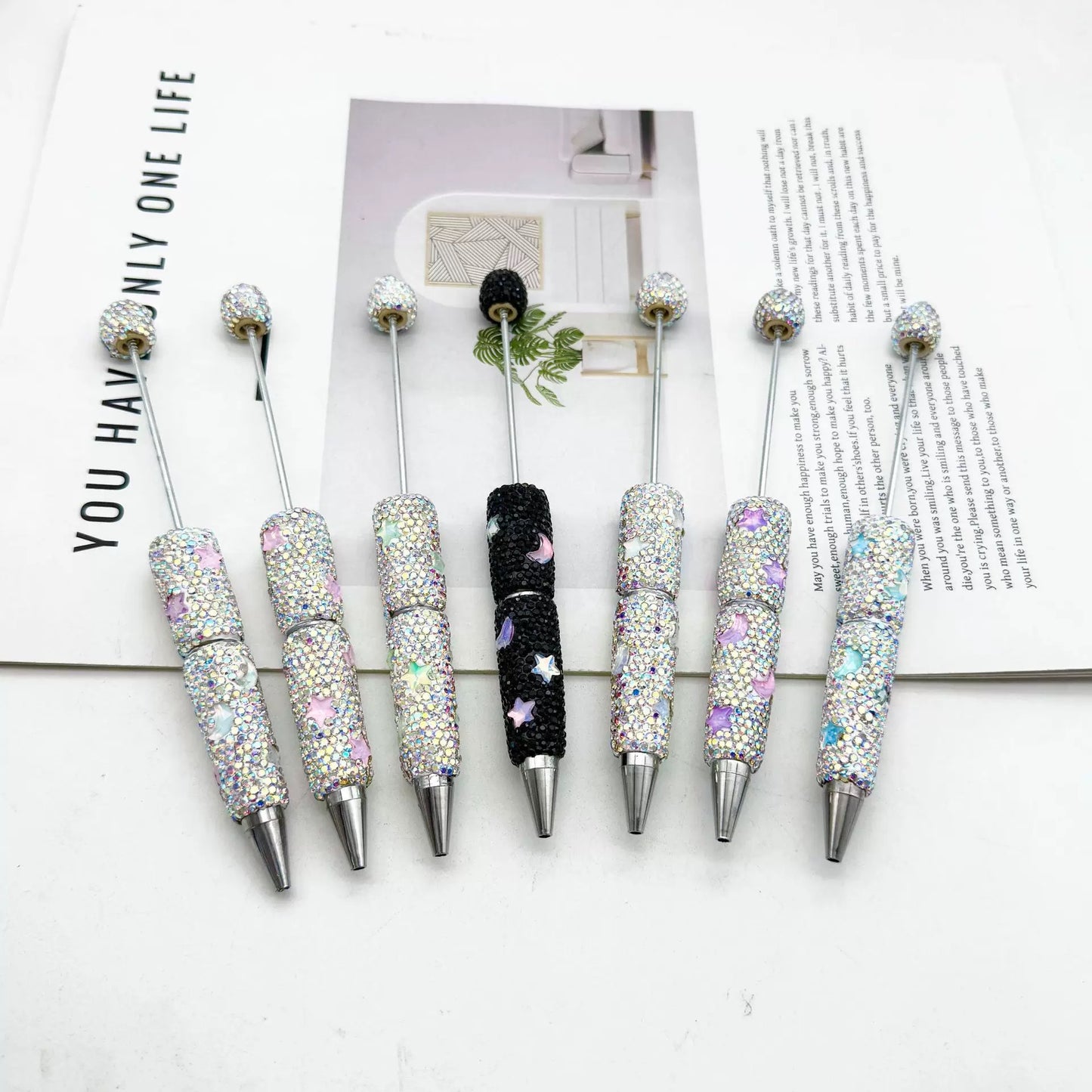 DP003-Artificial Diamond Beaded Pen